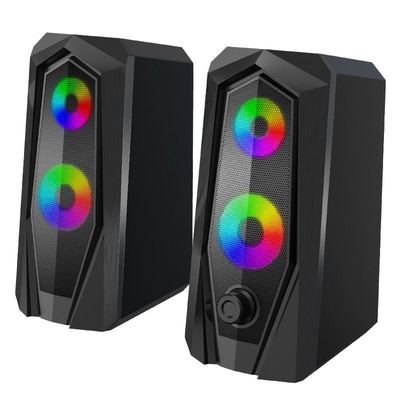 Rgb-Spiel-Computer-Sprecher USB-Laptop-kleines Audiosupervolumen Tischplattensubwoofers