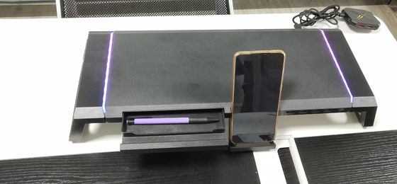 SECC Metallmonitorstand mit USB3.0 Hub / drahtlosem Laden